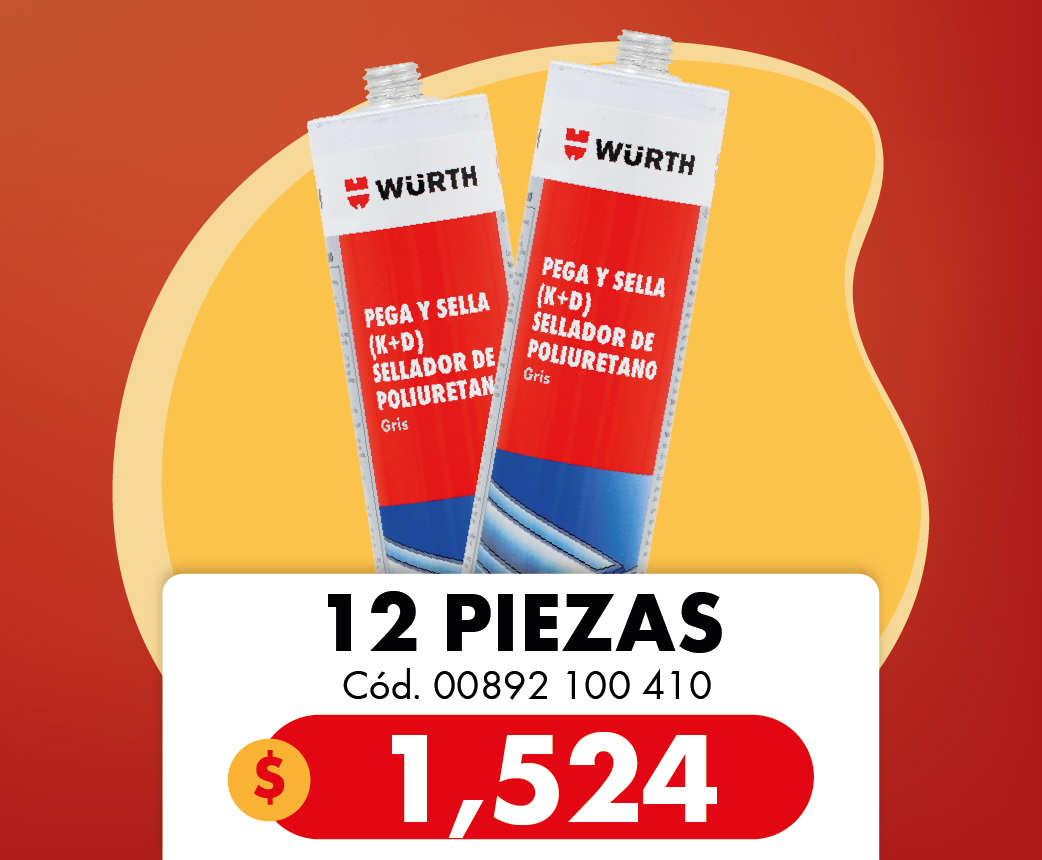 COMBO 12 DE PEGA Y SELLA CARTUCHO GRIS 280ML | 00TNL PQT 77 | Würth México